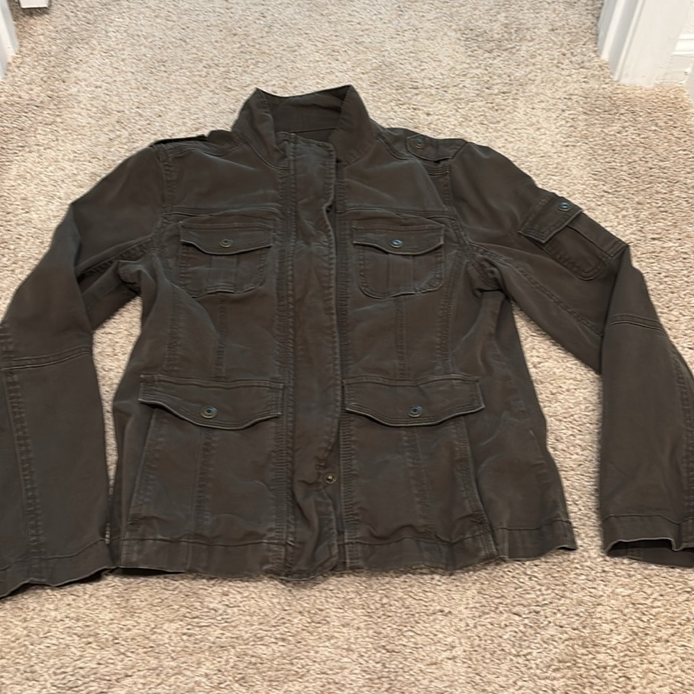Kensie Women's Utility Jacket Duo - Olive Green & Mauve - Picture 6 of 10